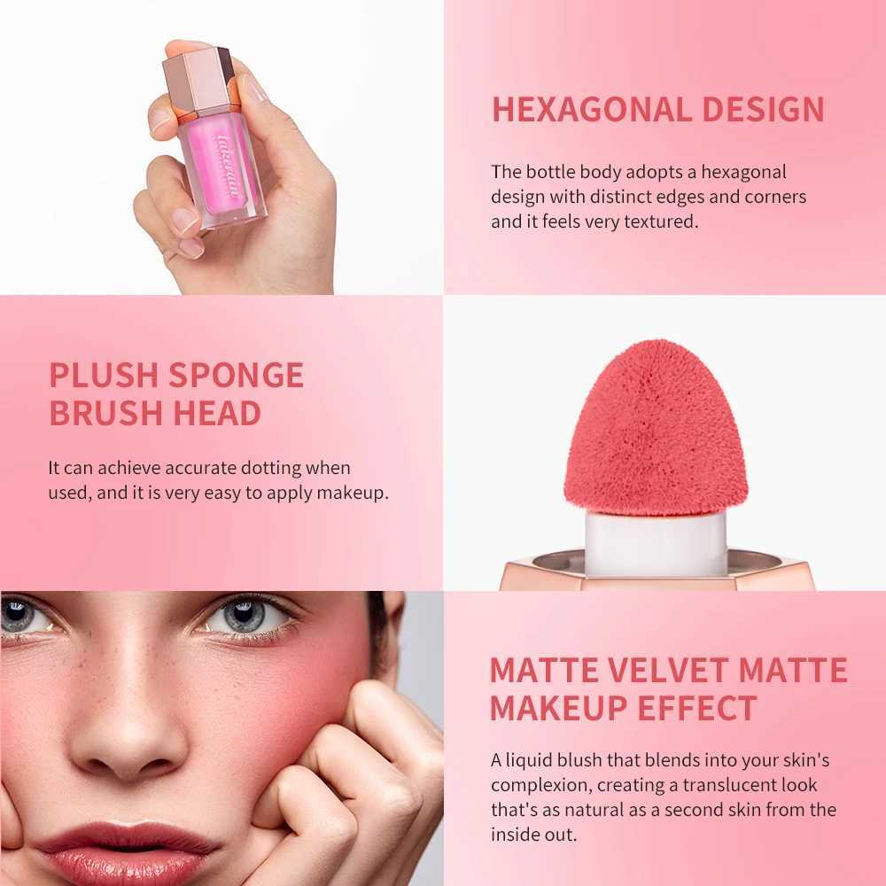 New Facial Liquid Cheek B with Sponge Nourishing B Cream Waterproof Multi-purpose Eyes lips Makeup B Stick CosmeticsW250220