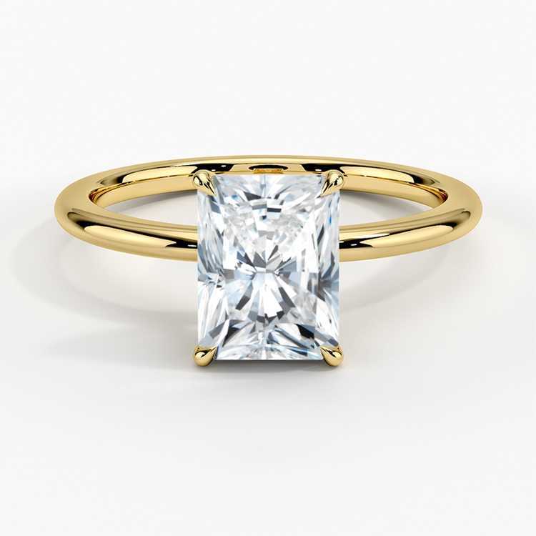 Classic 9K/14K/18K Gold White Gold Jewelry Engagement Ring 2CT Round Shape Wedding Ring Moissanite Ring for Women