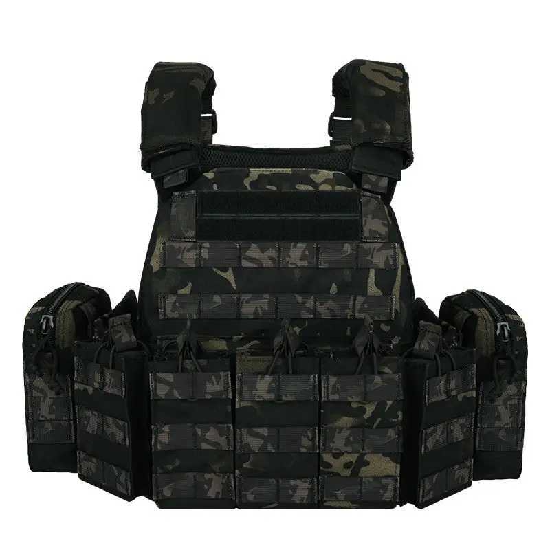 YAKEDA 1000D Nylon Tactical Vest Outdoor Hunting Protective Adjustable Multifunction Molle Vest for Airsoft Combat EquipmentXJ250219