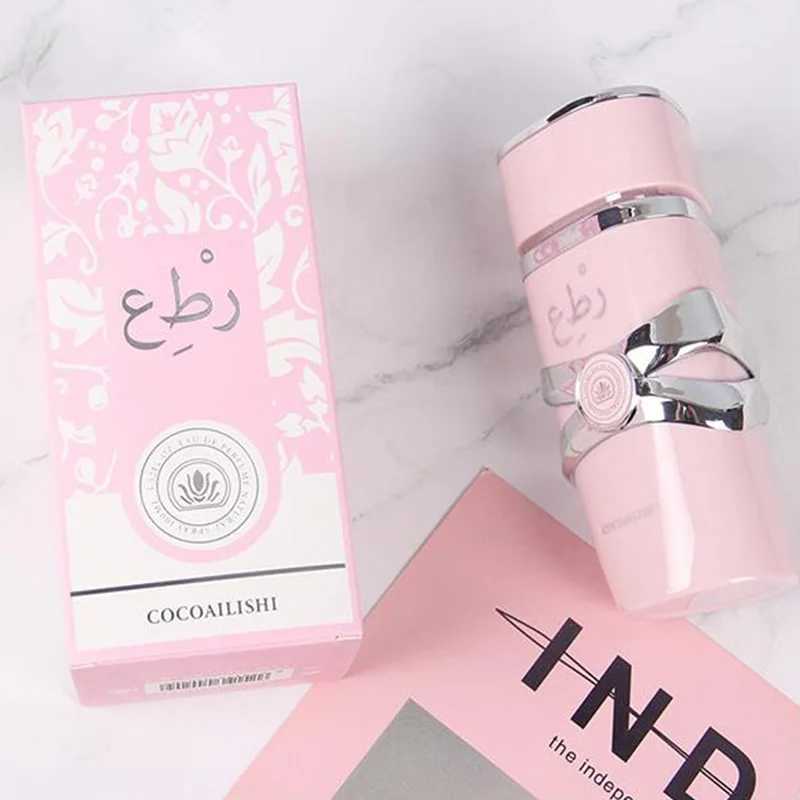 Pink Black Brand Arab Perfume 100ml Long Lastin Fragrance Floral Wood Scent The Town Of Ishanla Taffa Perfume Yara Charm PerfumeXJ250220