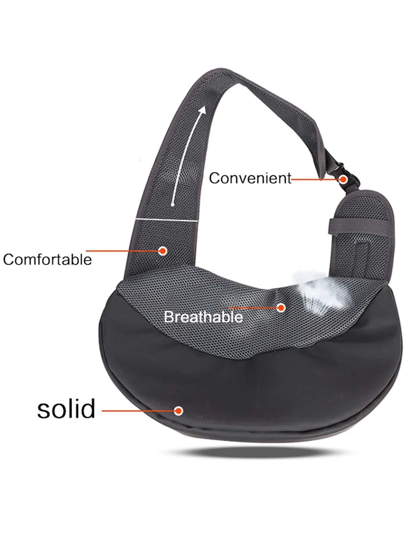 Pet Dog Carrying Bag Sling Bag Portable Comfortable Breathable Hand Free Shoulder Crossbody Bag for Dogs Accessories 250217