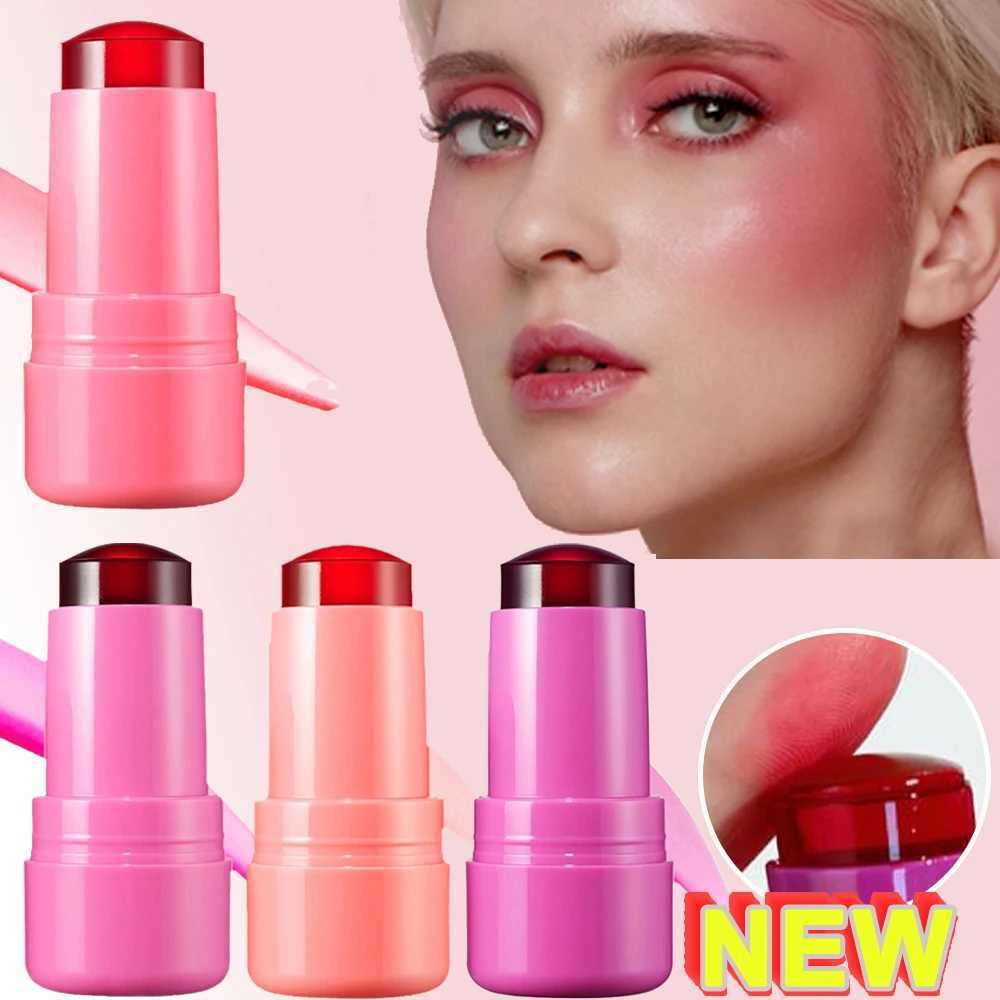 2in1 Jelly Face b Lip Stick Dual-use Rouge Lips Cheeks Ber Matte Translucent Tint B Stick Women Makeup CosmeticsW250220