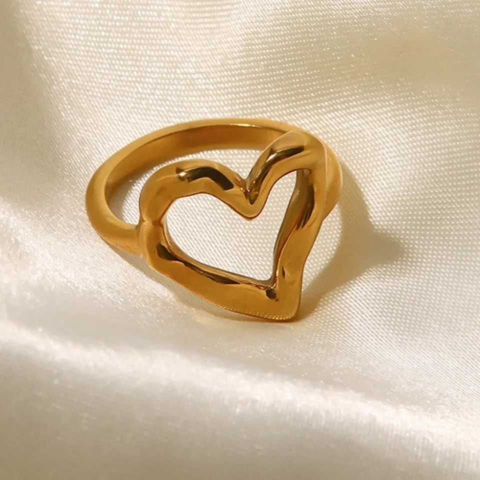 Stainless Steel Rings for Wen Gold Color Wedding statement Rings Stylish Jewelry Accessories Dropsing X250220