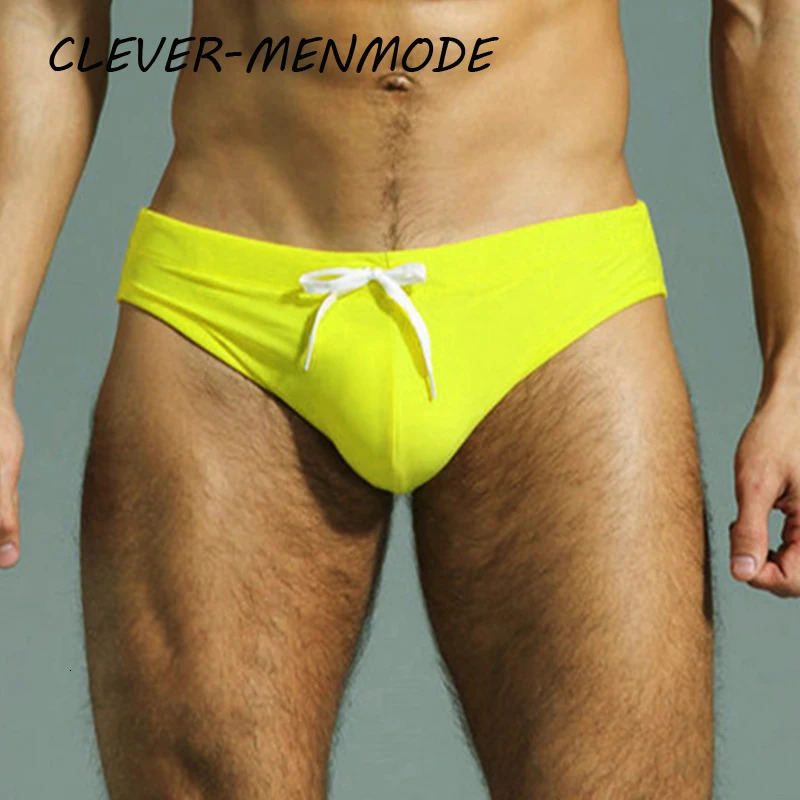 Mens Sexy Summer Beach Bikini Swimming Briefs Swimsuit Fashion Fetish Breathable Large Pouches Surf Shorts Beachwear 250220