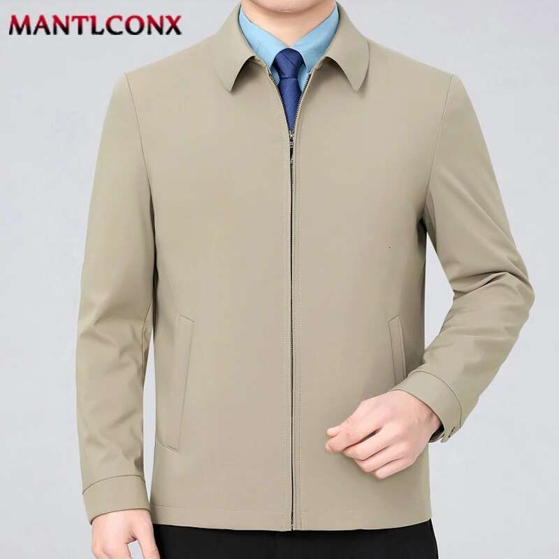 Men's collar jacket, solid color, loose cardigan, business spring jacket, workwear, casual jacket, 3xl