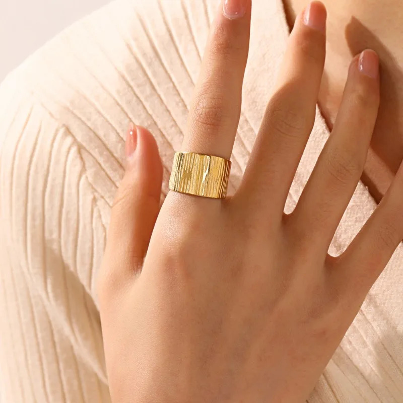 20pcs/lot Stainless Steel Gold Silver Color Leaf Snake Geometric Open Adjustable Ring for Women Men Fashion Jewelry Gift 250220