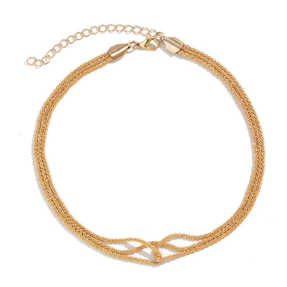 Sparkg Naked Multi layered Neck with Cold and Simple Wind, Wrapped Chain Necklace for Women