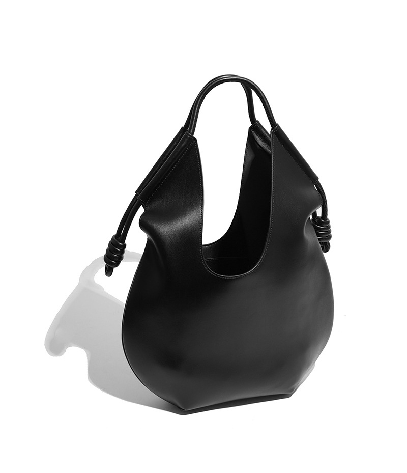 2025 New Niche Minimalist Geniune Leather Tote Advanced Spring Summer Large-capacity Commuter Single Shoulder Underarm Fashion Trend Soft Bag