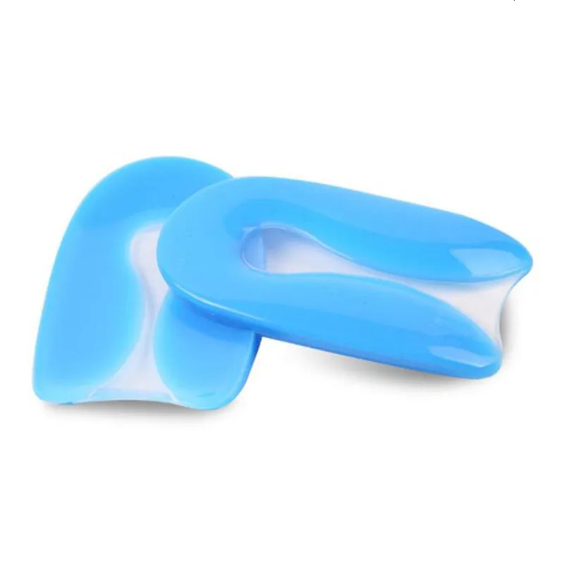 Silicone Gel Insoles Heel Cushion Soles Relieve Foot Pain Plantar Fasciitis Protectors Spur Support Shoe Pad Feet Care Inserts 250219