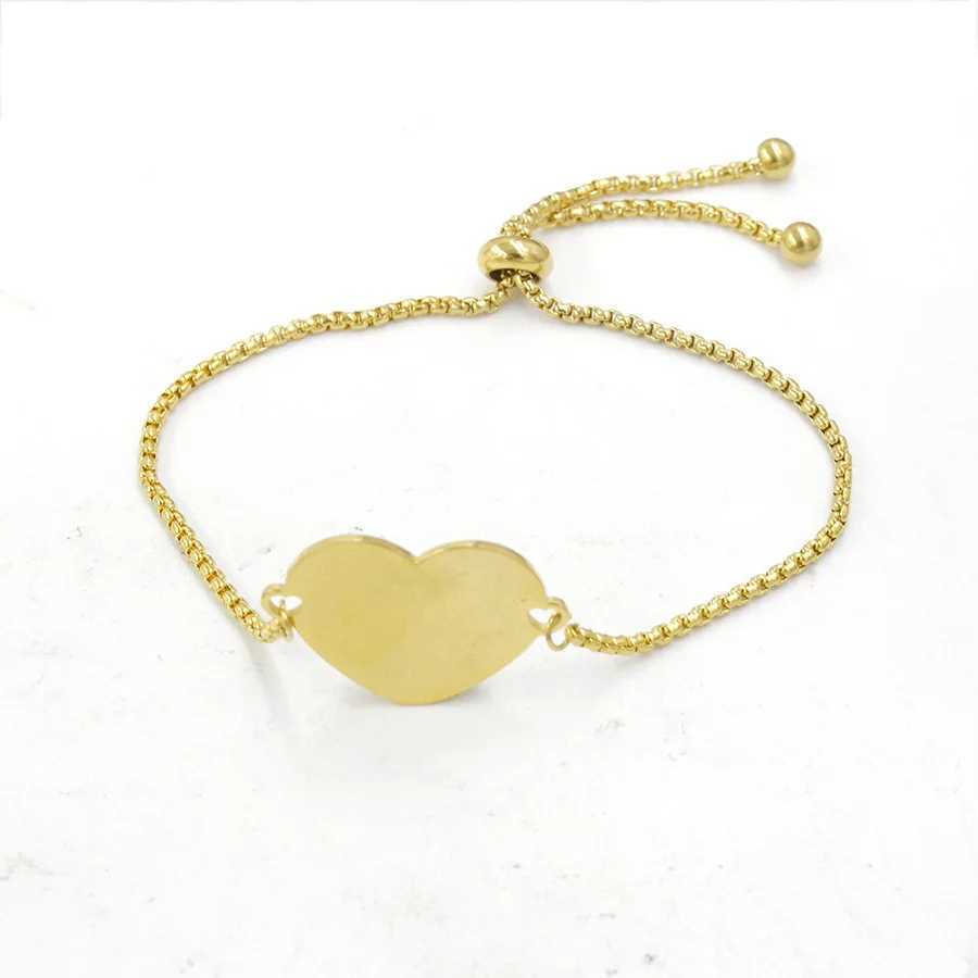 10pcs DIY bracelets for womenHeart Stainl charms Steel Heart Charm Bracelets For Womens Romantic Cute wristbandXJ250219