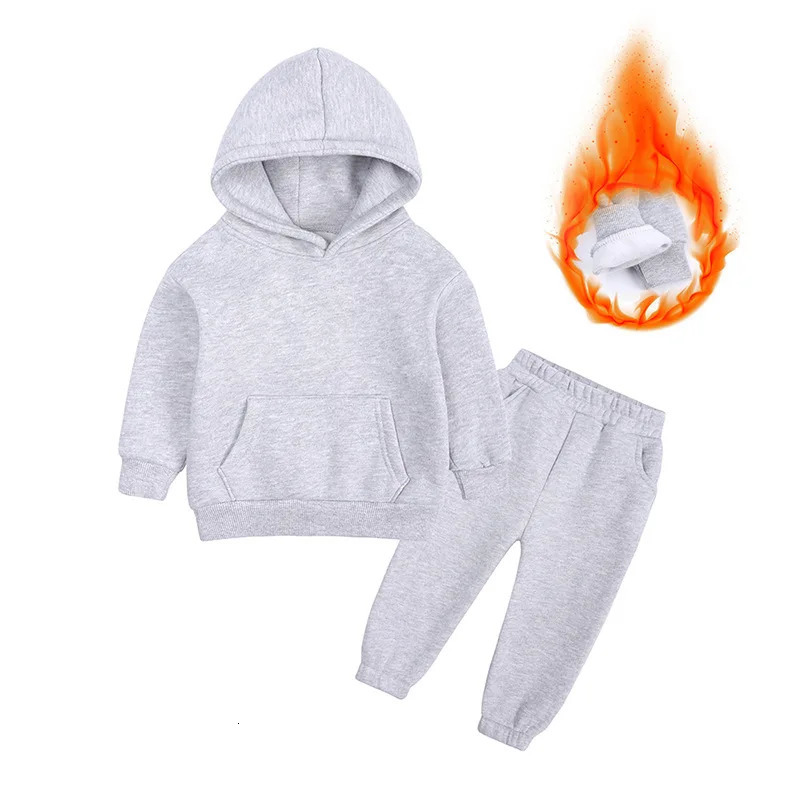 Arrival Sport Suit for Boys Casual Warm Hoodie Long Sleeve Tops Pant Clothes for Kids Outfits Tracksuit 2 Pcs 250219