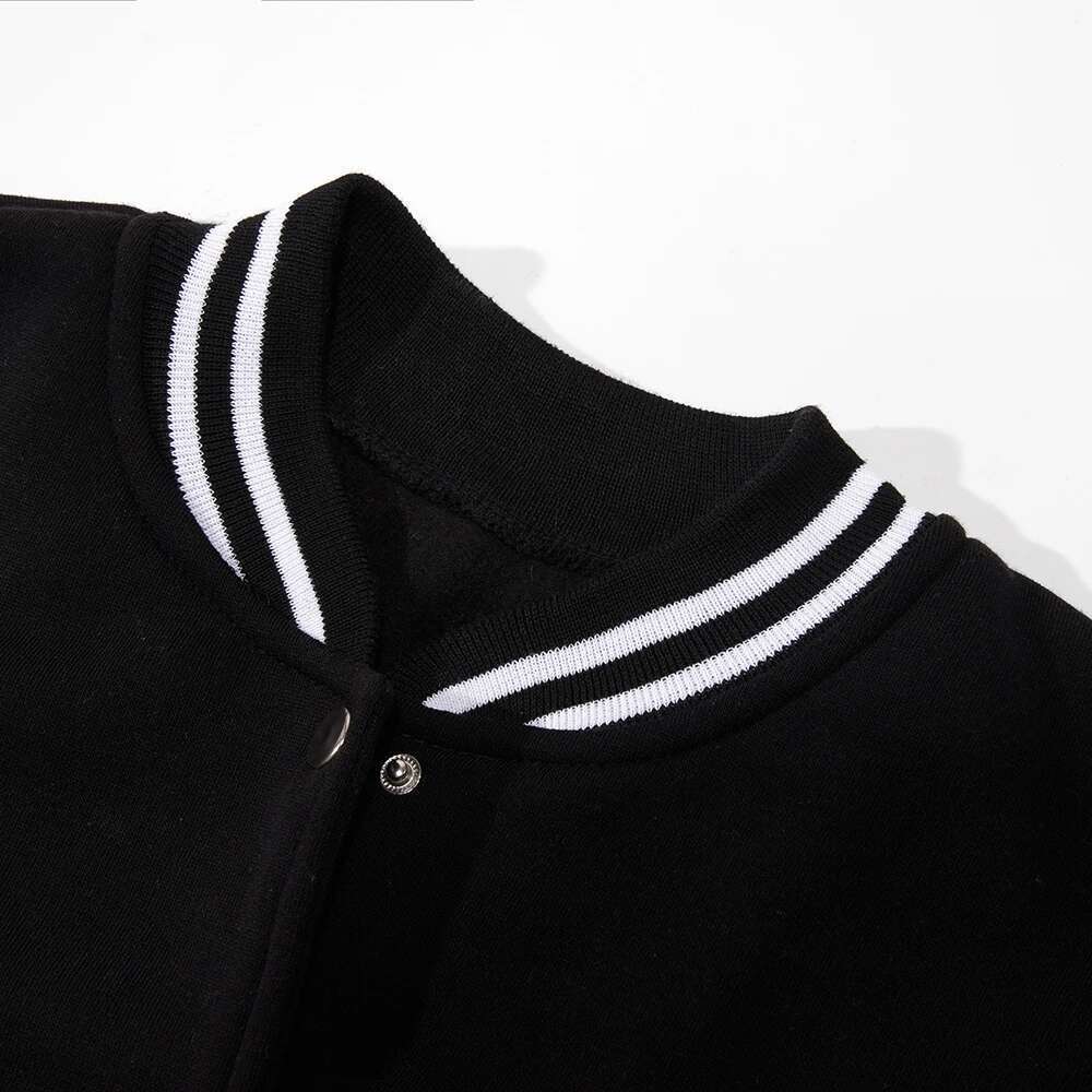Black Grey White Solid Paper Jacket At Oversized S-5XL Clothing Men Women Baseball Uniform Street Coat Hot Smile Soft Jackets