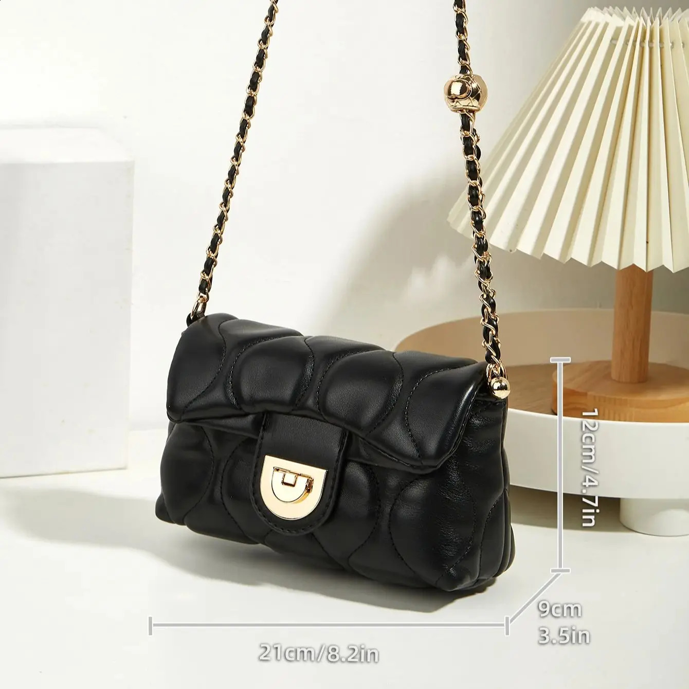 fashion Joker chain oneshoulder messenger bag female diagonal rhombic leisure underarm 250218
