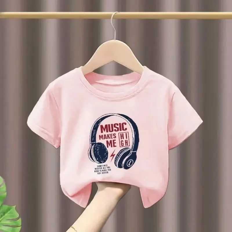 T-shirts Cotton Boy T-shirt Japan Summer Cartoon Print Girl T-shirt Short-sleeved Childrens Top High-quality Trendy Boys Clothing H250220