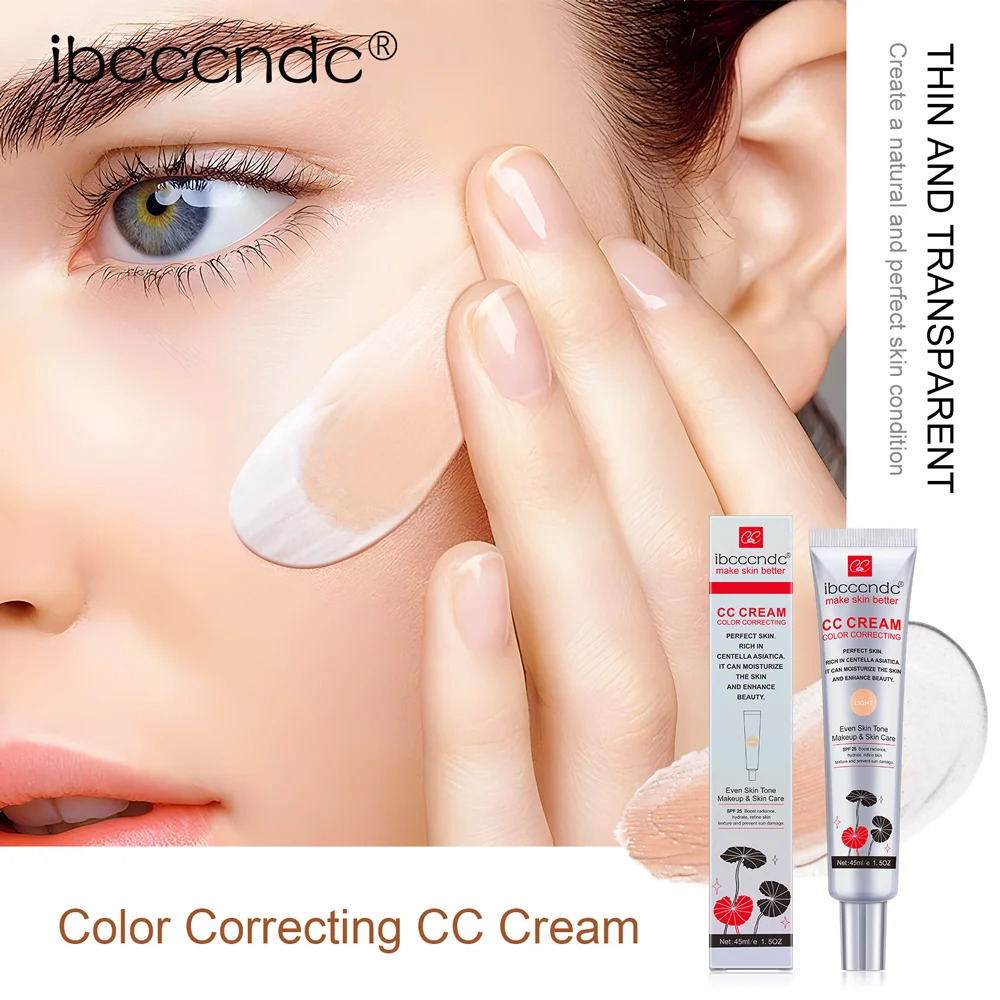 45ml color correction CC cream Centella Asiatica repair BB natural concealer whitening liquid basic cosmetics 250217