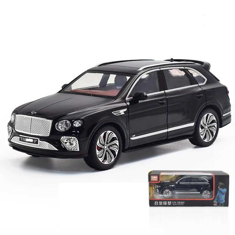 1 24 Bentlet Bentayga alloy car model die-casting toy car decoration toy with sound and light childrens giftXJ250407