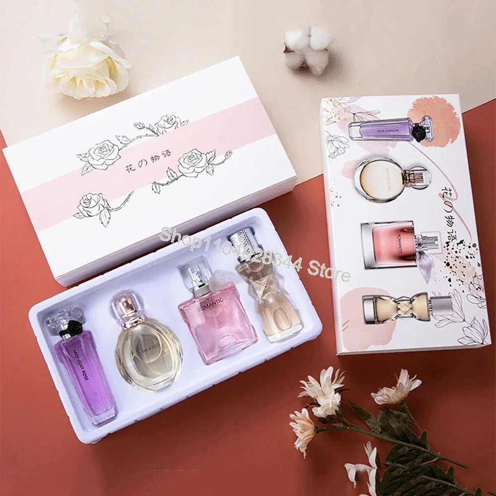 Gift Box Four Piece Set Perfume Women Lasting Fragrance Body Spray Floral Scent Pheromone Eau De Parfum Cologne 105ml ToiletteXJ250220
