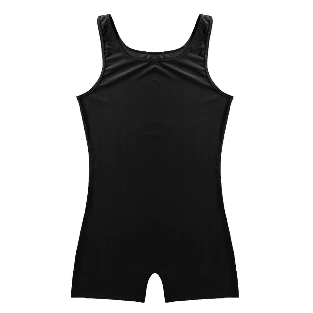 Mens Gymnastics Leotard Swimsuit Sports Body Swim Bodysuit Bodystocking Swimwear Swimming Bathing Suit Unitard Under Clothes 250220