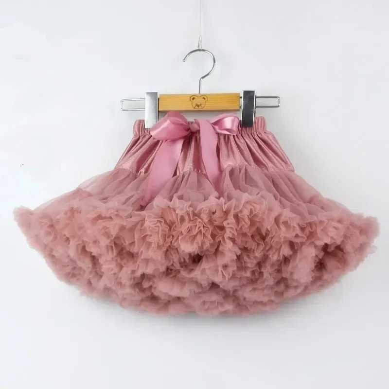 Childrens Skirt Baby Girls Tutu Skirt Fluffy Children Ballet Kids Pettiskirt Baby Girl Skirts Princess Tulle Party Dance Skirts 250220