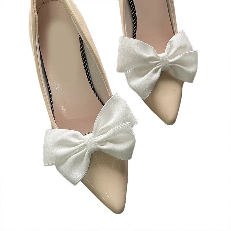 1Pair Bow Flower Shoes Accessories Wedding Bride Charm Shoe Buckle Decor Clips 250219