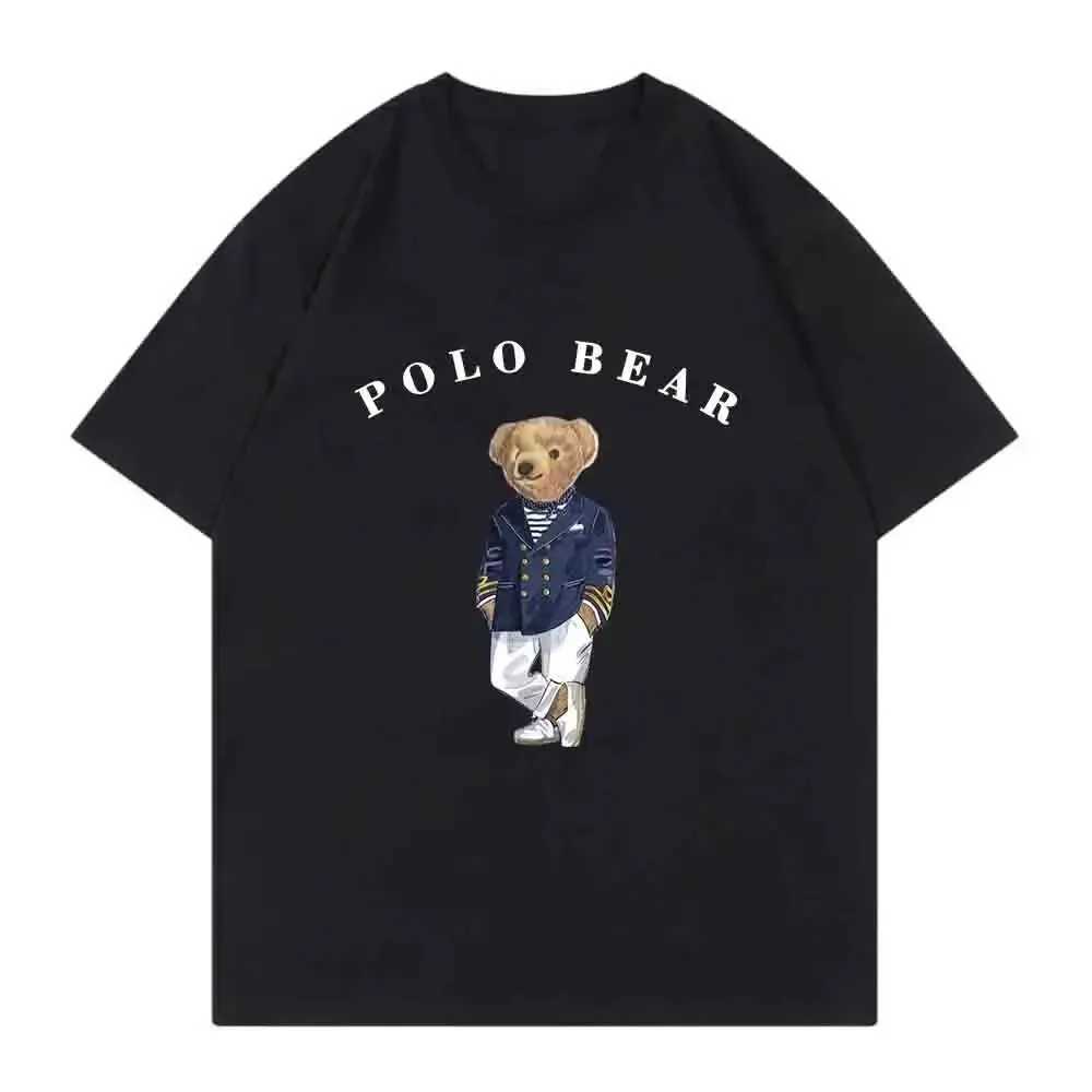 T-shirts Anime Bear Graphic Cartoon T Shirt for Girls Children Girl 3-14 T-shirt Kids Clothes Boys Clothing Cotton Basketball Sport Shirt H250220