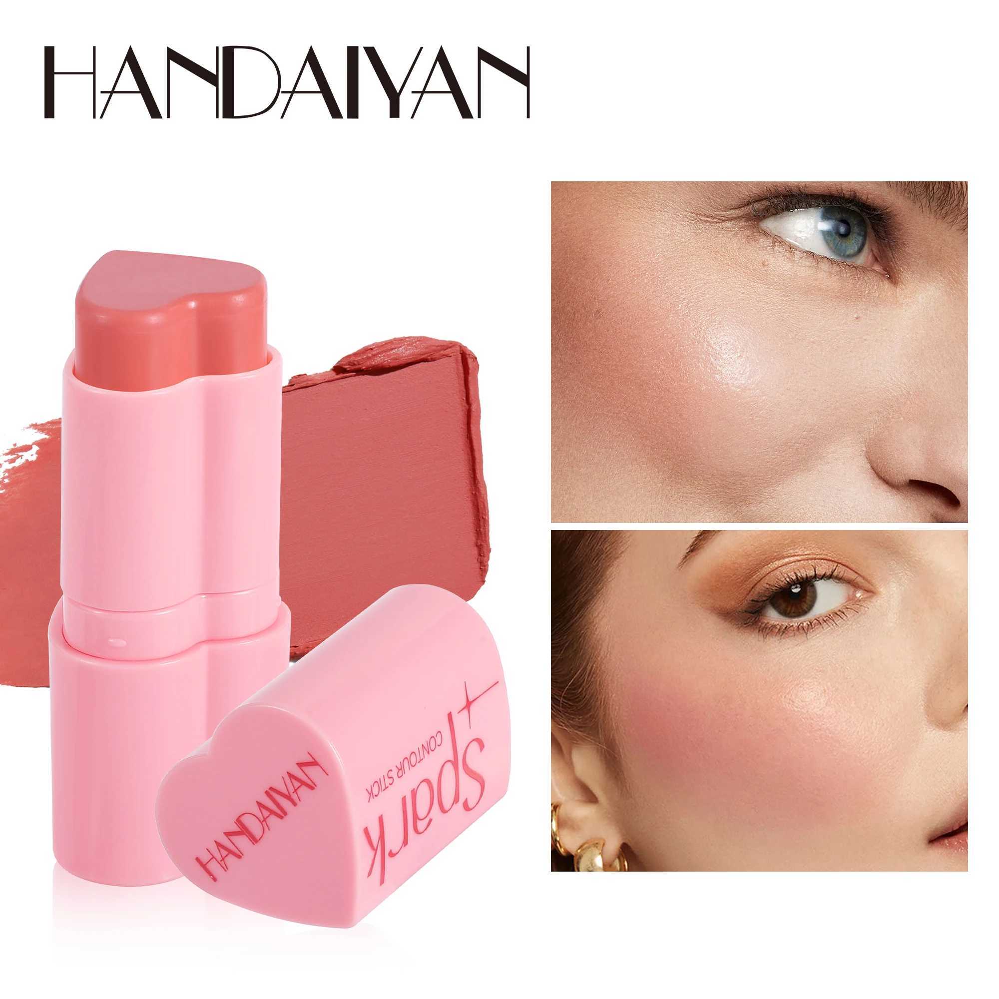 Handaiyan Matte Glitter Bear Cheek B Highlighter Stick Rouge Waterproof Bronzer Pen Contour MakeupW250220