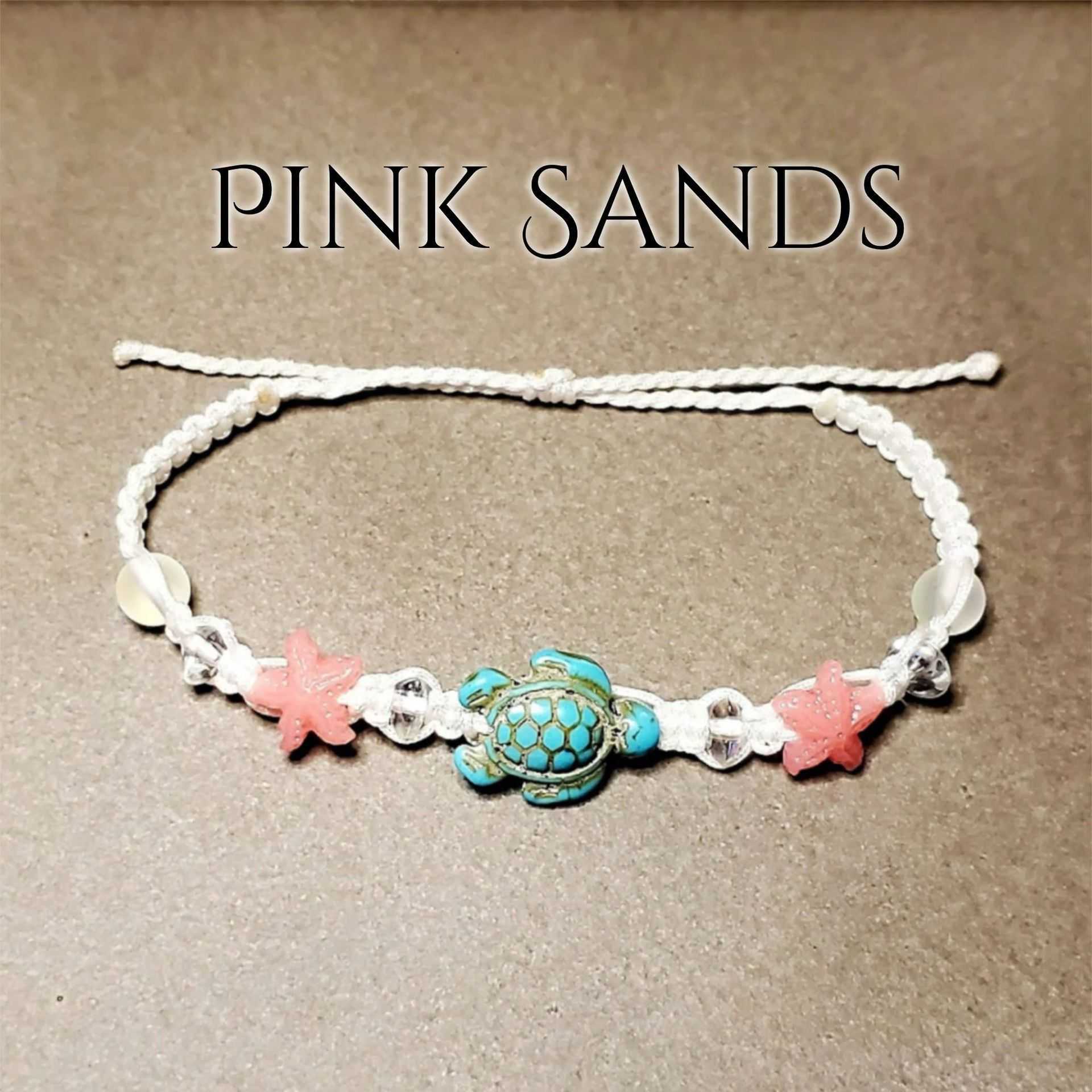 Charm Bracelets Simple and stylish artistic adjustable woven turtle starfish shell bracelet H25220