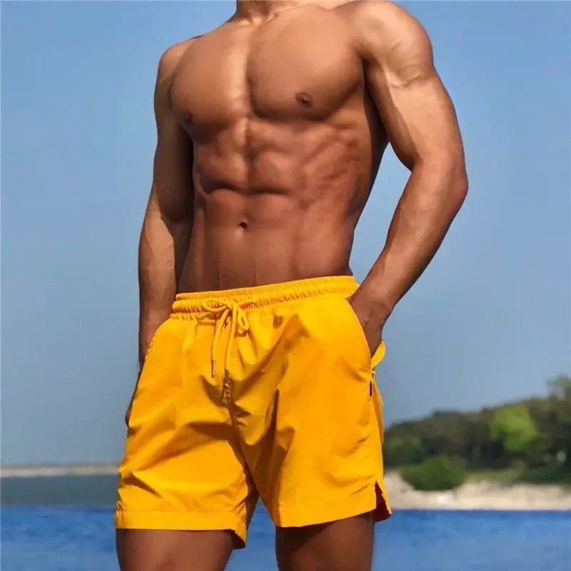 Mens sports shorts blue mens shorts swimming gym beach handle innovative Xxl pocket Y2k non elastic thin pine 250220
