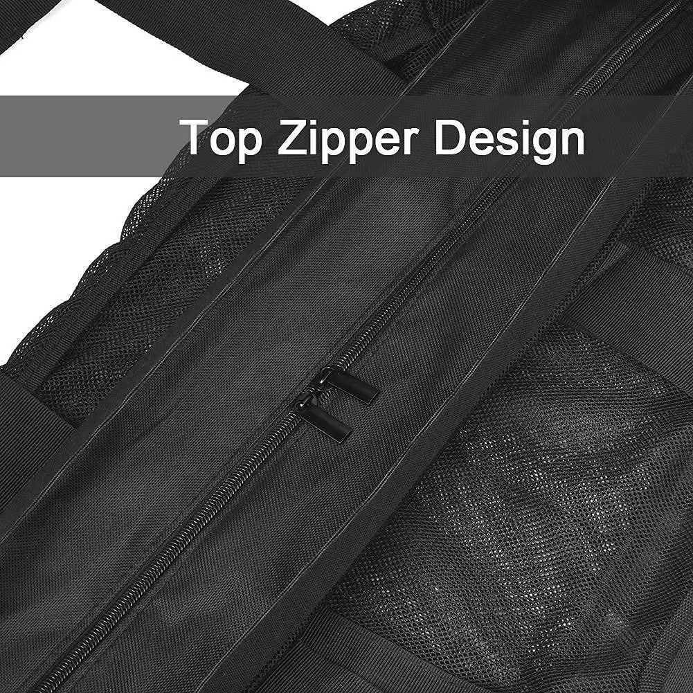 Mesh Beach Bag Large Beach Tote Bag for Family Mesh Durable Toys Bag Waterproof Underwear Pocket for Vacation Must Haves Z250219