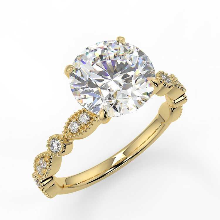 Moissanite 14K Gold Non Fade Wedding Rings Engagement Jewelry Wedding Rings for Ladies