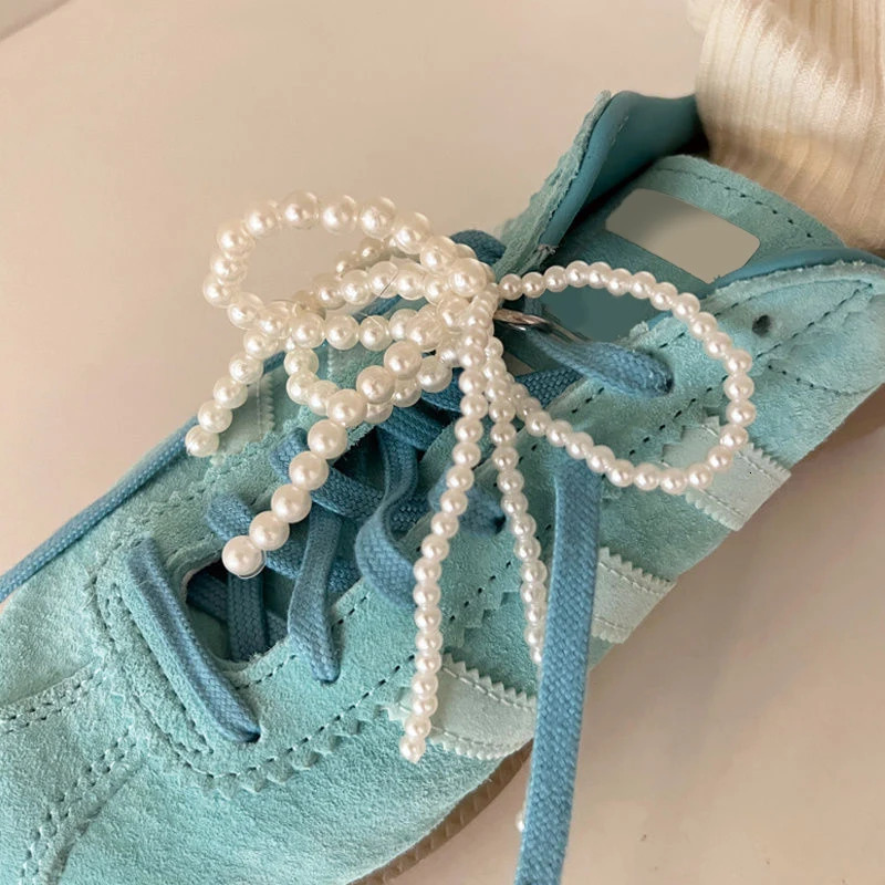 1PCS Double Layered Pearl Bead Bowknot Charm Shoe Buckle Handmade Shoes Clip Decoration Bag Pendant Bow Key Chain Accessories 250219
