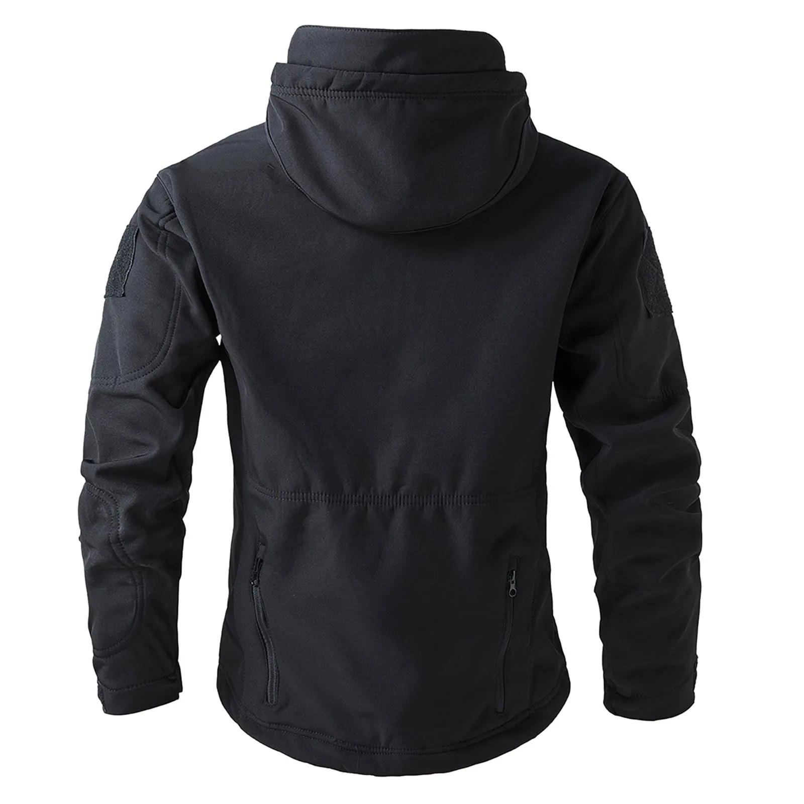 Mens Hooded Tactical Fleece Jackets Solid Outdoor Sport Climbing Hiking Camping Windbreak MultiPockets ThreeinOne Outwears 250218