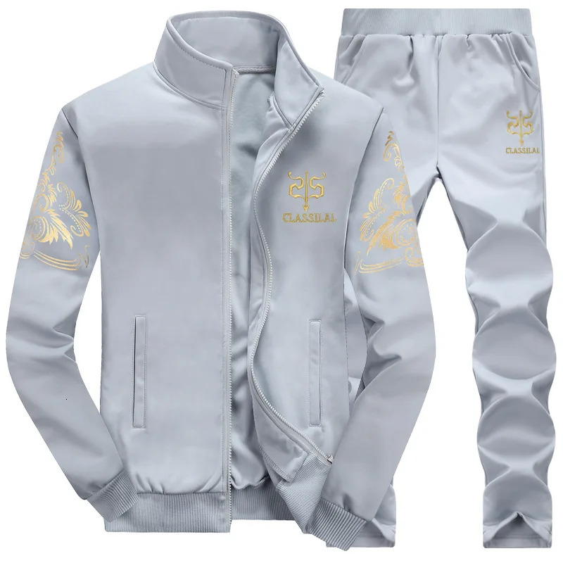 FGKKS Fashion Sports Men Sets Printed Hoodies SweatshirtSweatpants Suit Mens 2 Pieces Sets Slim Tracksuit Male 250220