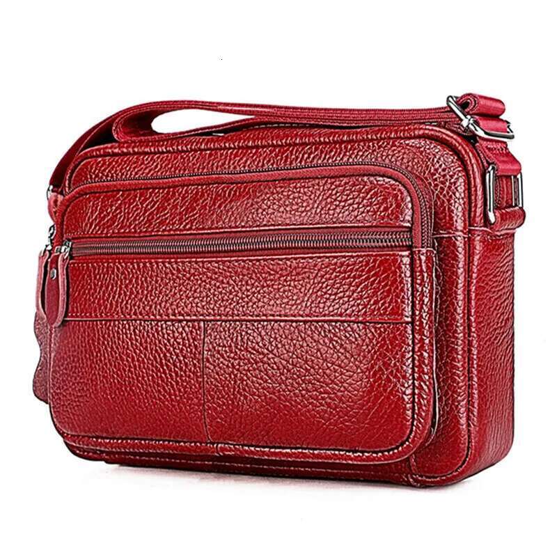 Shoulder Bags Genuine Leather Ladies Crossbody Female Messenger For Women Handbags Square Bag