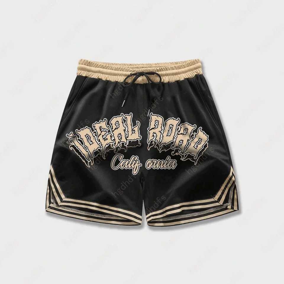 2024 Street Life Mens Drawstring Waist Graphic Striped Shorts For Absorb Sweat Outdoors Exercise Fashion Adult Kid Shorts X250220