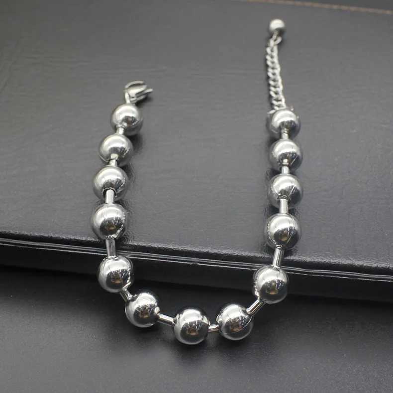 6mm 8mm 10mm Stainl Steel Bracelets For Men Women Beads Bracelet Bangles Fashion Little Accories For rs PulseirasXJ250219