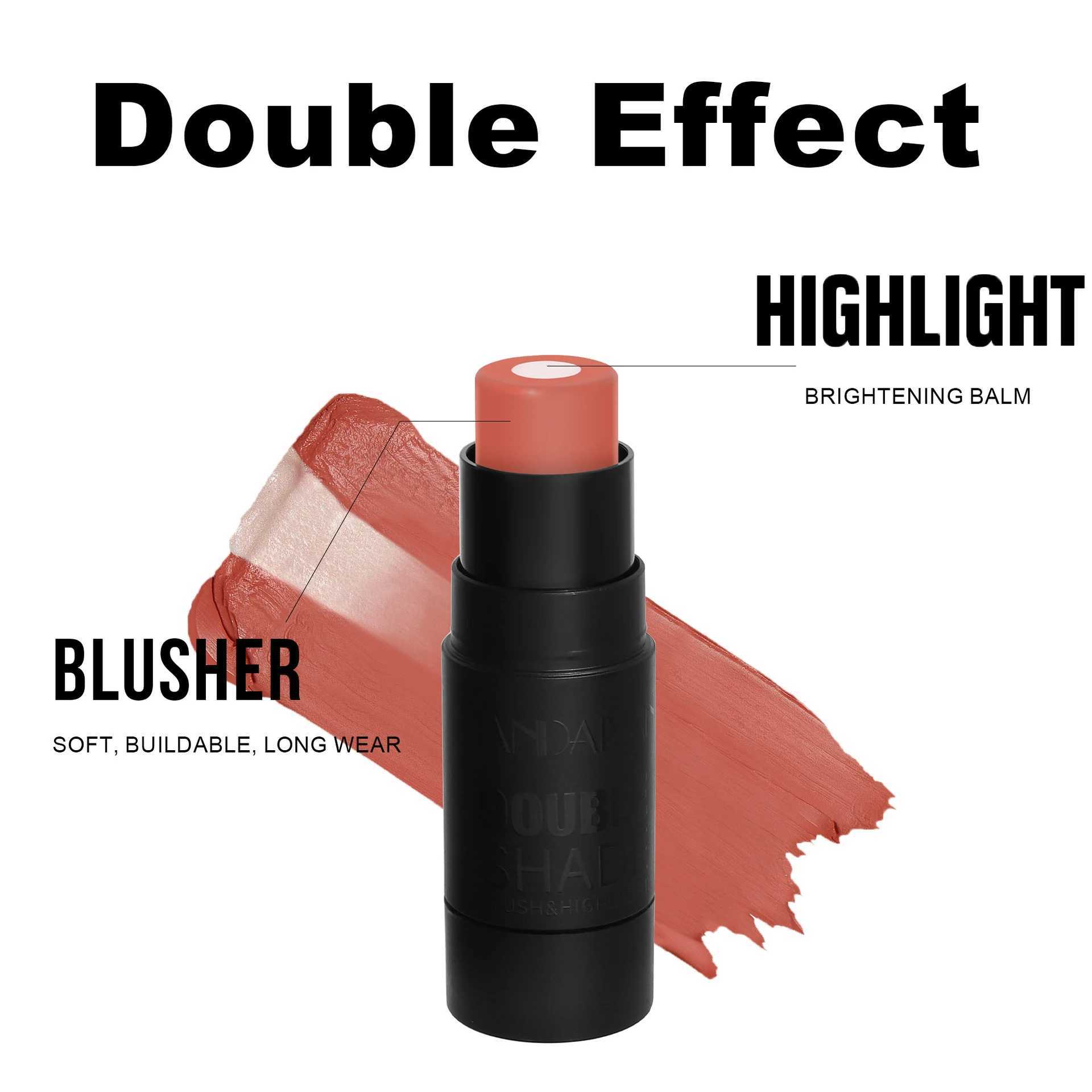 B Highlighting Stick 2 in 1 Face Brightening Ber Stick Rouge Face B Stick Cream Moisturize Face Illuminator MakeupW250220