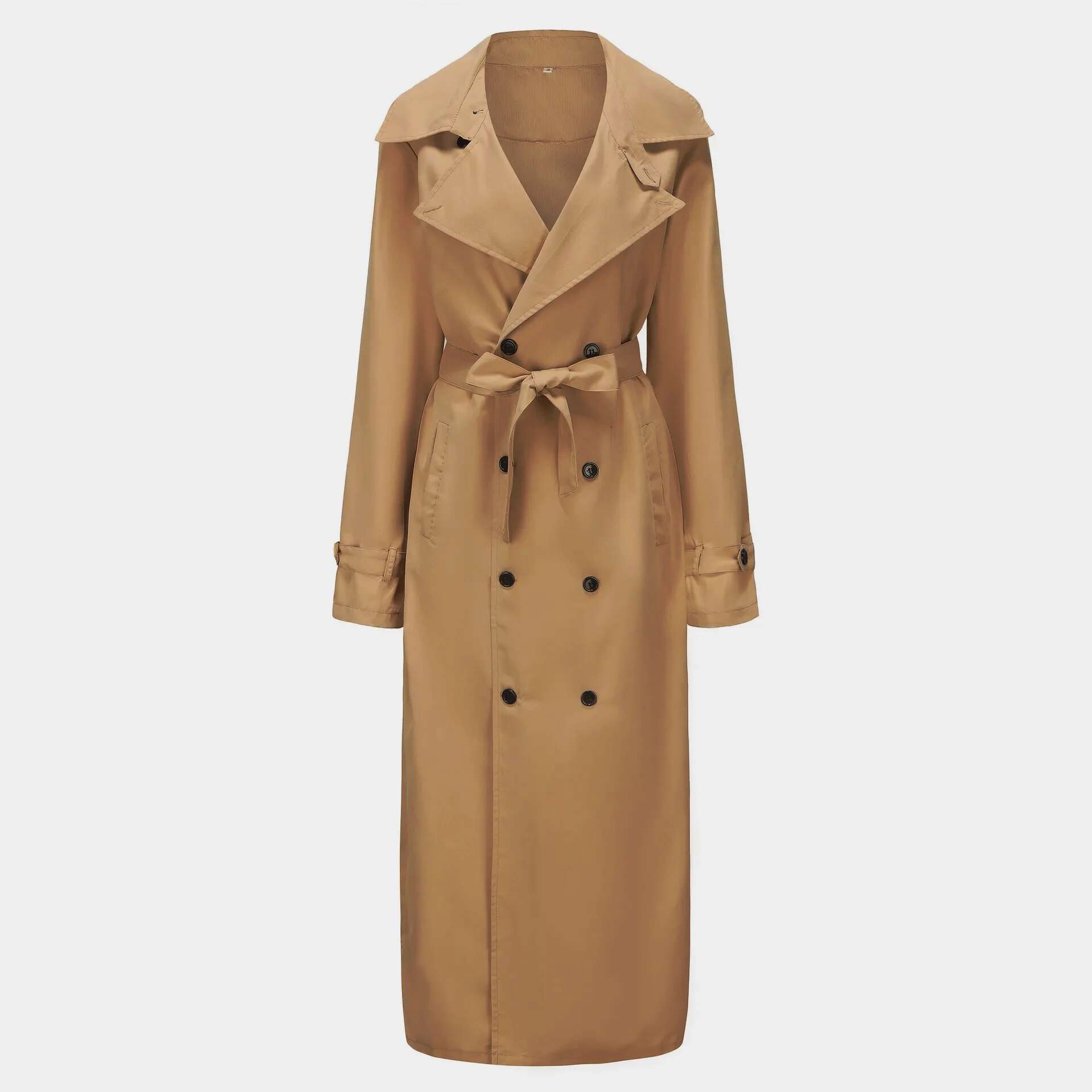 Streetwear Fashion Trench Thin Coat Designer Overlong British Coats Man's Clothing With Epaulets Men's Jackets For Spring