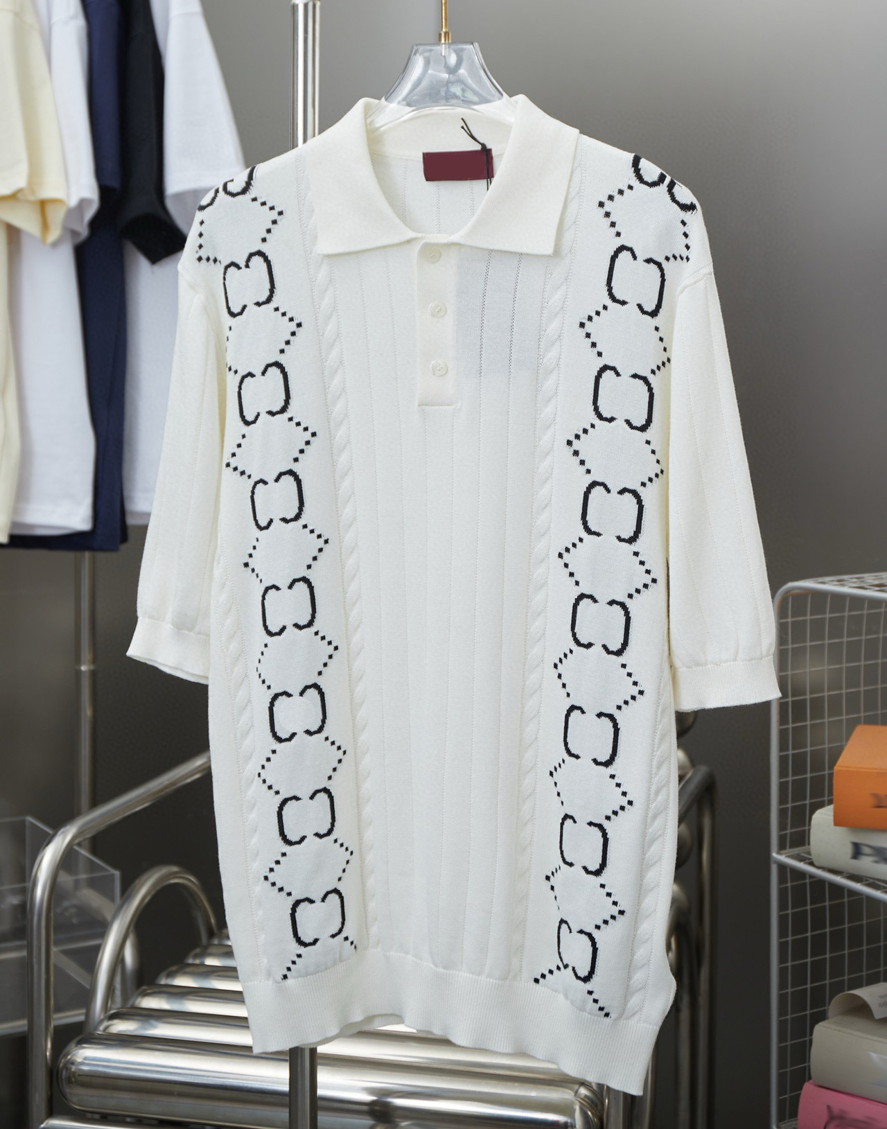 Men's Plus Tees & Polos Round neck embroidered and printed polar style summer wear with street pure cotton wf65