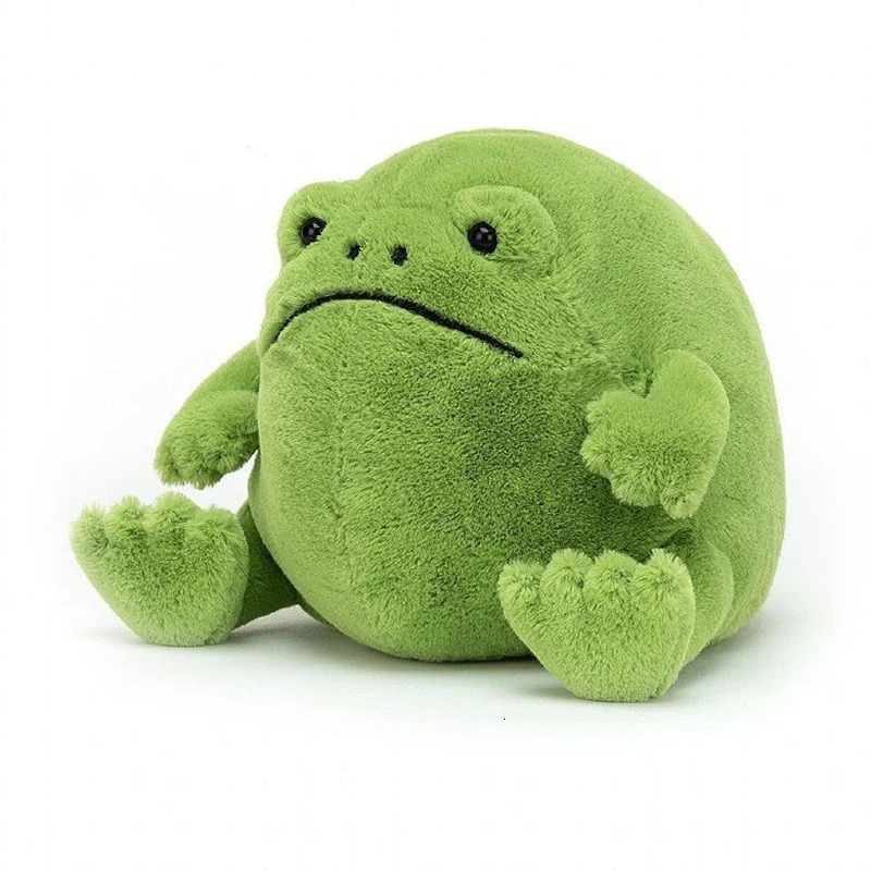 Cute Frogs Creative Toys Cartoon Shapes Big-eyed Green Frogs Childrens Comfortable Dolls. 250219