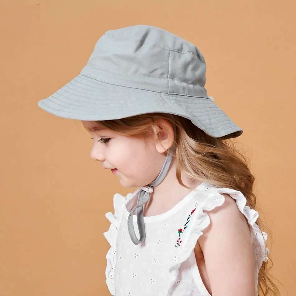 Ddmyshoesvip Newborn Baby Boys Girls Panama Summer Kids Sun Infant Beach Fisherman Bucket Hat Children Breathable Outdoor Hats