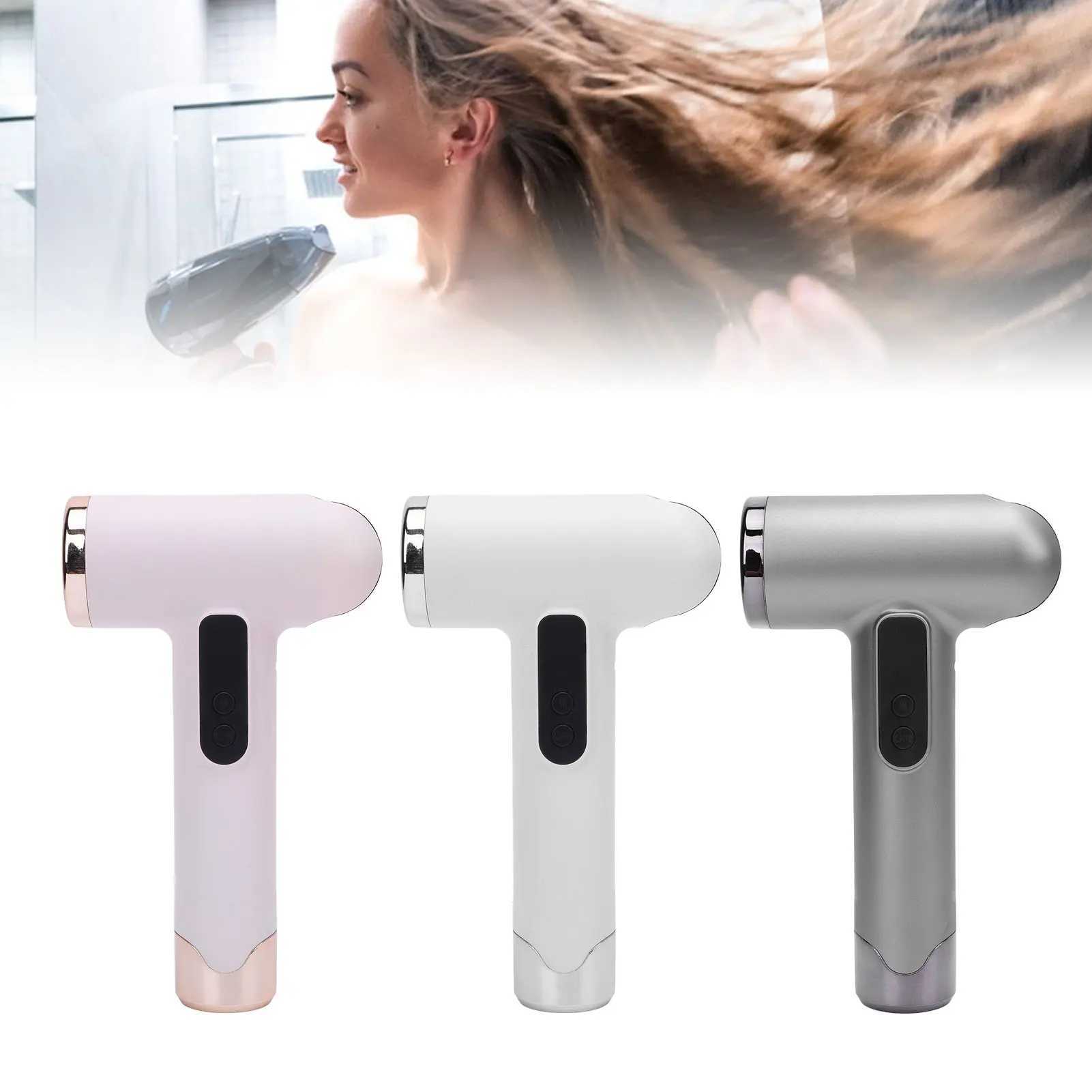 Portable travel hair dryer USB charging small hair dryer 200W 5000mAh power ABS lightweight home hair dryer W250220