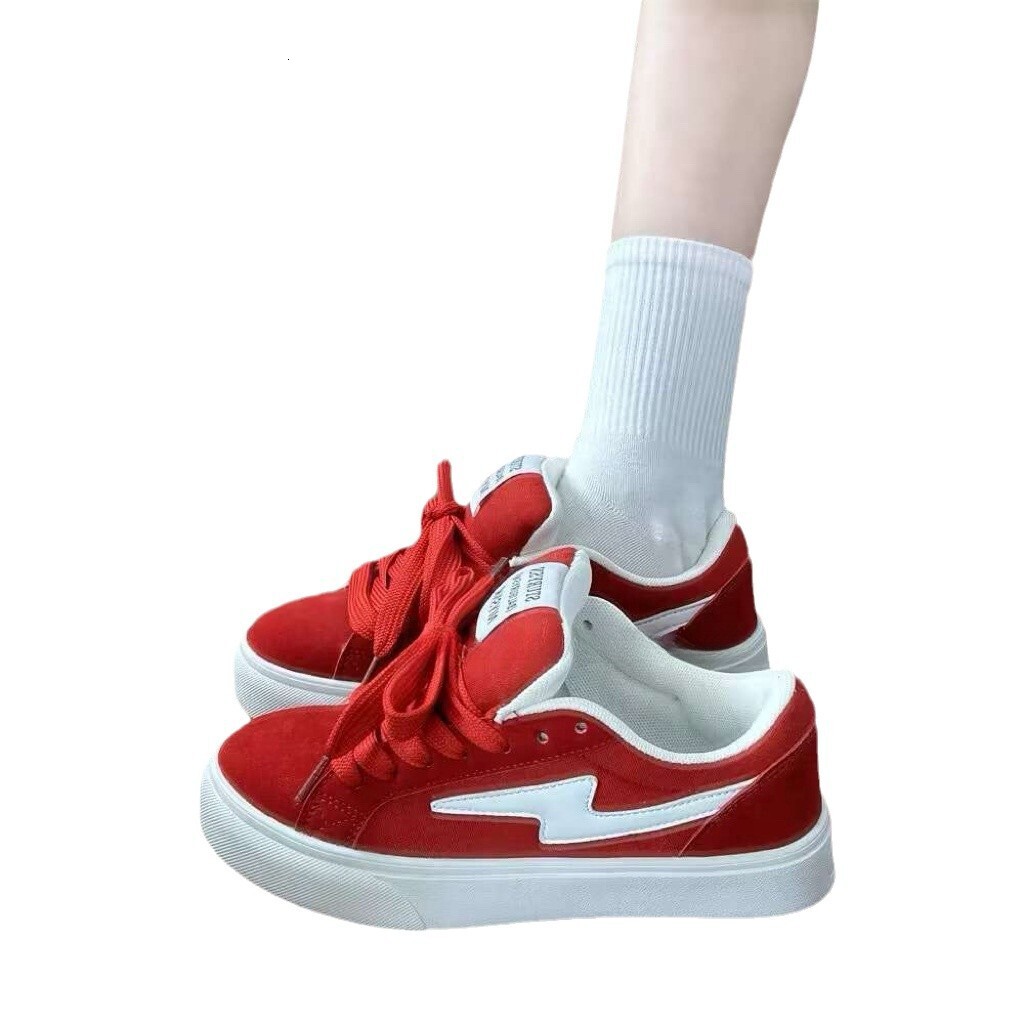 College Style Niche Personality Red Breadboard Women's Designer Shoes Ins Trend 2025 Autumn New Multi-functional Breathable Sports And Leisure Sh