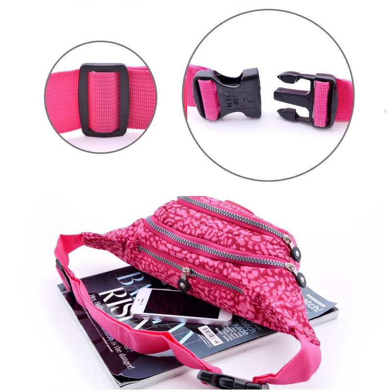 Printed Running Waist Belt Bag Belly Pouch Woman Jogging Pack Feni Hiking Fanny Murse Chest Lady Bumbag Shoulder Bags 250219