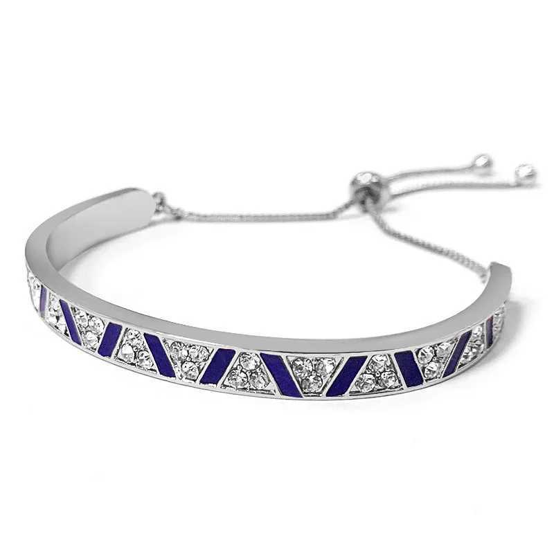 High Quality Rhinestone Charm Bracelets Zircon Multi-Layer Stainl Steel Fine Bangle Bracelet For Women Friend Best GiftXJ250219