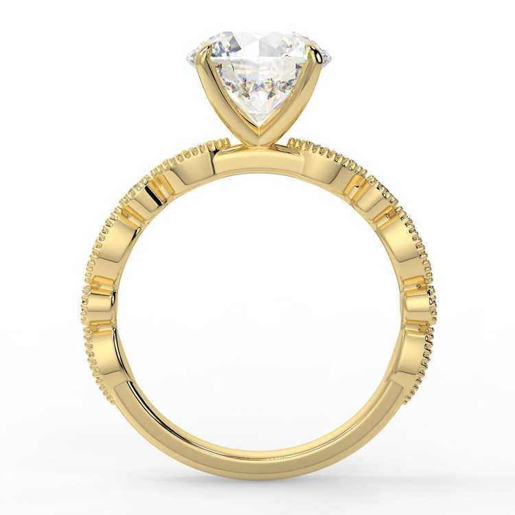 Moissanite 14K Gold Non Fade Wedding Rings Engagement Jewelry Wedding Rings for Ladies
