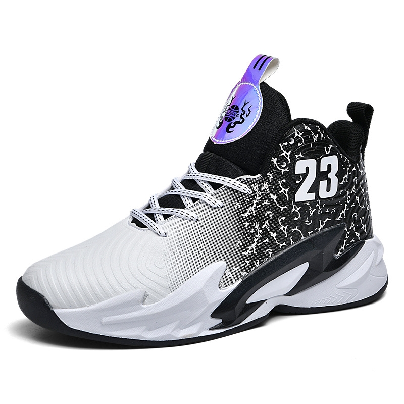 Basketball shoes men's combat boots sneakers autumn and winter new leather combat rubber soled youth student sneakers 35-45