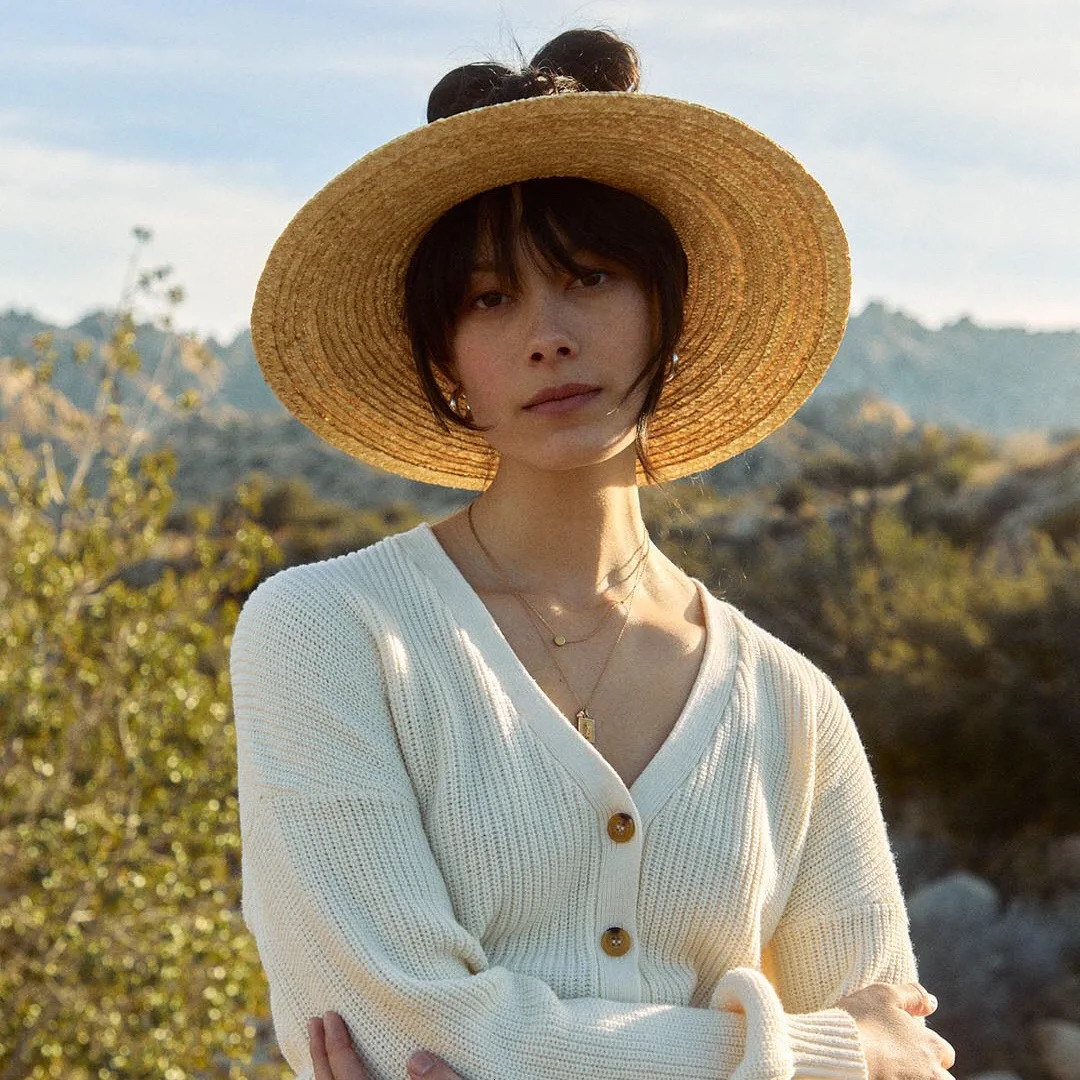 Summer Parent-child French Vintage Empty Top Straw Hats For Women Beach Breathable Top Caps Childrens Straw Big Brimmed Hats 250219