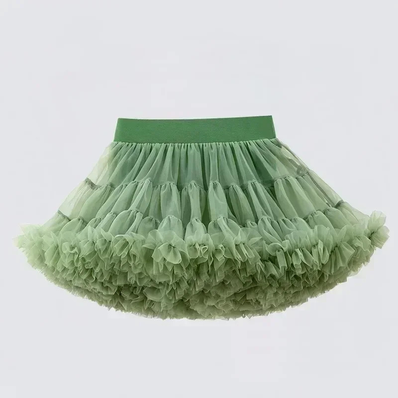 Baby Girls Tulle Tutu Skirt Ballerina Pettiskirt Fluffy Children Ballet Skirts for Party Dance Princess Girl Tulle Clothes 1-8T 250220