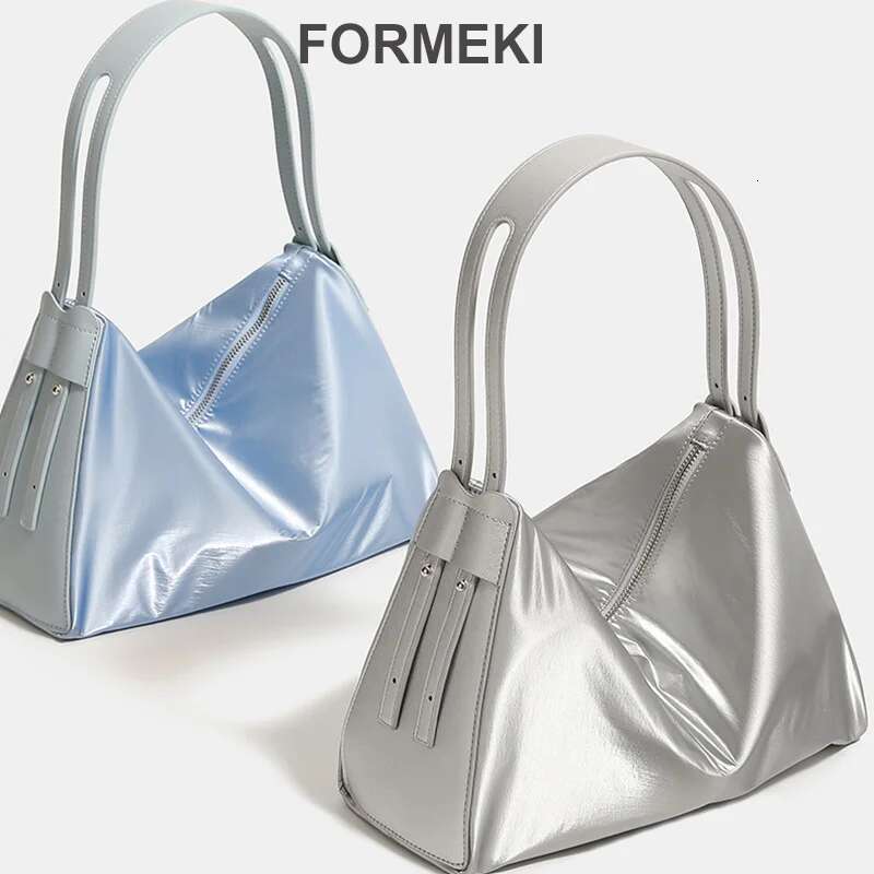Formeki Women's Handbag For Women Solid Color Concise Pillow Ladies Female Bag